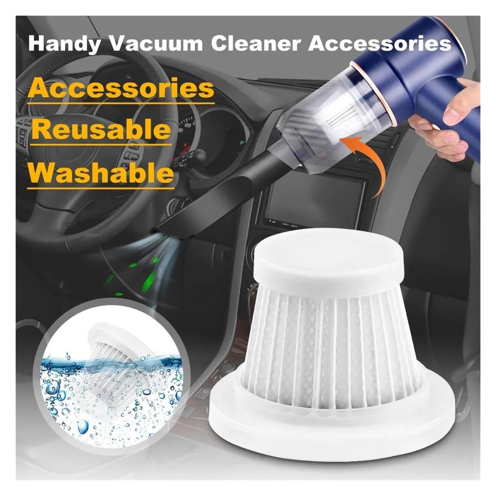 Фильтр для автомобильного пылесоса Беспроводной пылесос Моющийся фильтр Многоразовый фильтрующий элемент Аксессуары для ручного пылесоса (Цвет 5шт.)