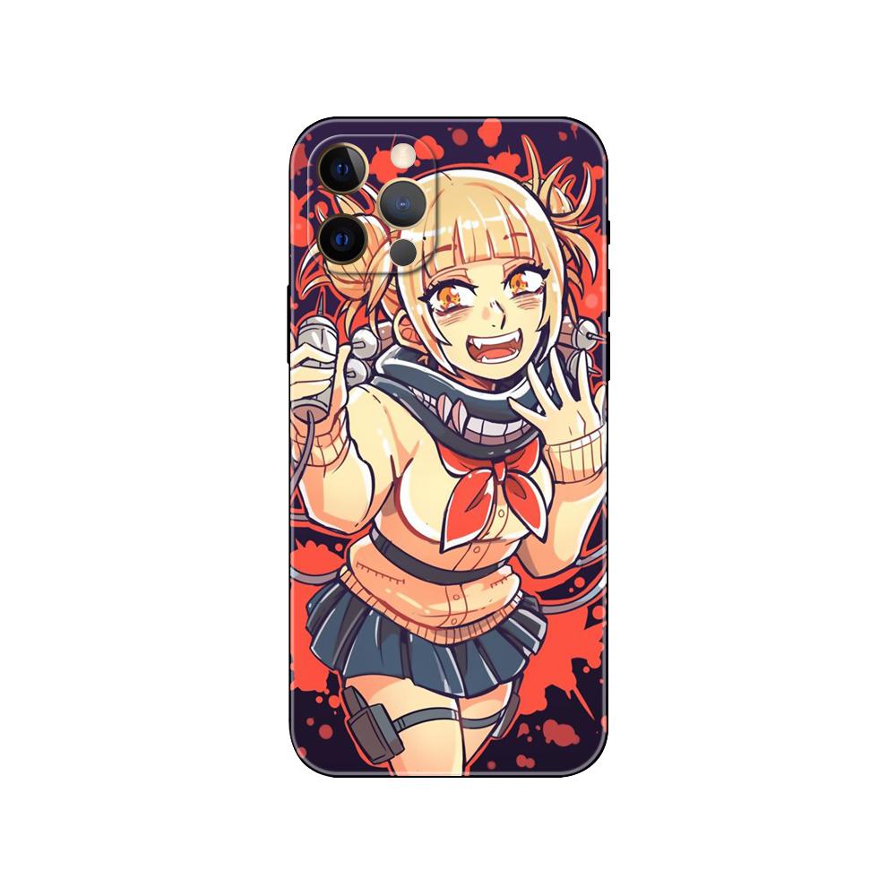 Милый чехол для телефона Himiko Toga Anime для iPhone 5 5s 2020se 6 6s 7 8 plus x 10 XR XS 11 12 13 mini pro MAX черная задняя крышка из ТПУ
