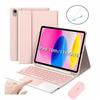 Светящийся чехол-клавиатура Bluetooth для iPad 10-го поколения с тачпадом и слотом для стилуса