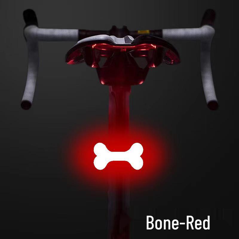 Светодиодный задний фонарь с USB-зарядкой для ночной езды на велосипеде - Крепление на ремешке и динамическая навигация