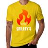 Футболка с логотипом Grillbys для мальчиков Белые рубашки Графические футболки Унисекс Графические футболки