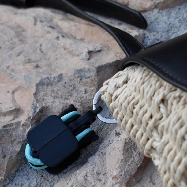 Efficient Hair Tie Organizer Portable Hair Tie Container Hair Tie Holder Plastic Texture for Effortless Organization