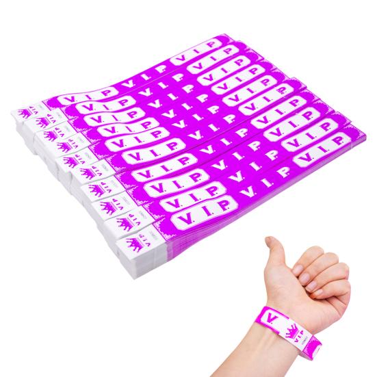 100 шт. VIP одноразовые браслеты на запястье водонепроницаемые флуоресцентные браслеты самоклеящиеся ID браслеты для мероприятий фестивалей баров концертов