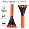 1/2 шт. Лопата для чистки снега и льда, с нескользящей ручкой, прочная конструкция, устойчивая к низким температурам, универсальный инструмент для чистки снега