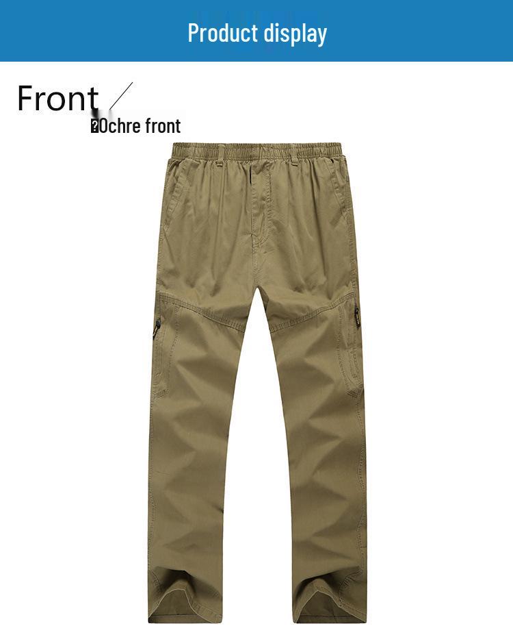 Мужские повседневные спортивные брюки больших размеров из чистого хлопка