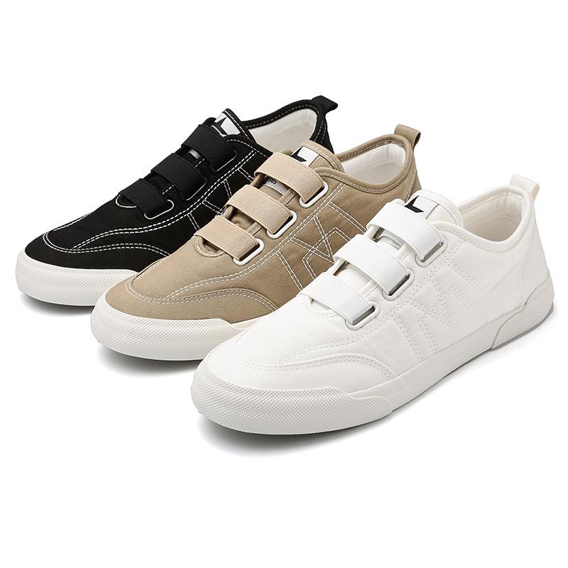 Весенняя новая мужская обувь в корейском стиле, универсальная и повседневная мужская парусиновая обувь, удобная и дышащая однотонная обувь