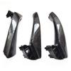 LHD Left Hand Driver Carbon Fiber Interior Door Pull Handle Armrest Panel Full Set For BMW 3 Series E90 E91 316 318 320 325
