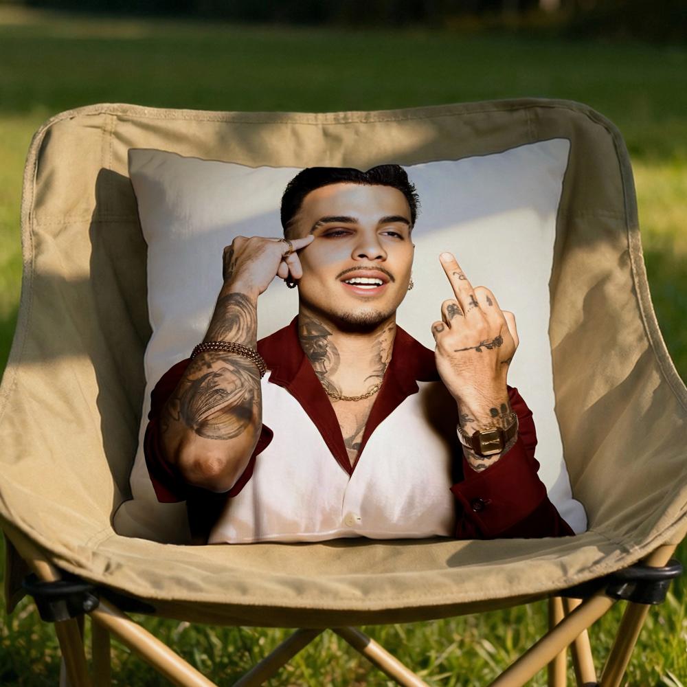 Singer Rauw A Nuestra Cushion Cover Soft Reversible Durable Pillow Cover MultiScene Use for Home Car Daily Comfort
