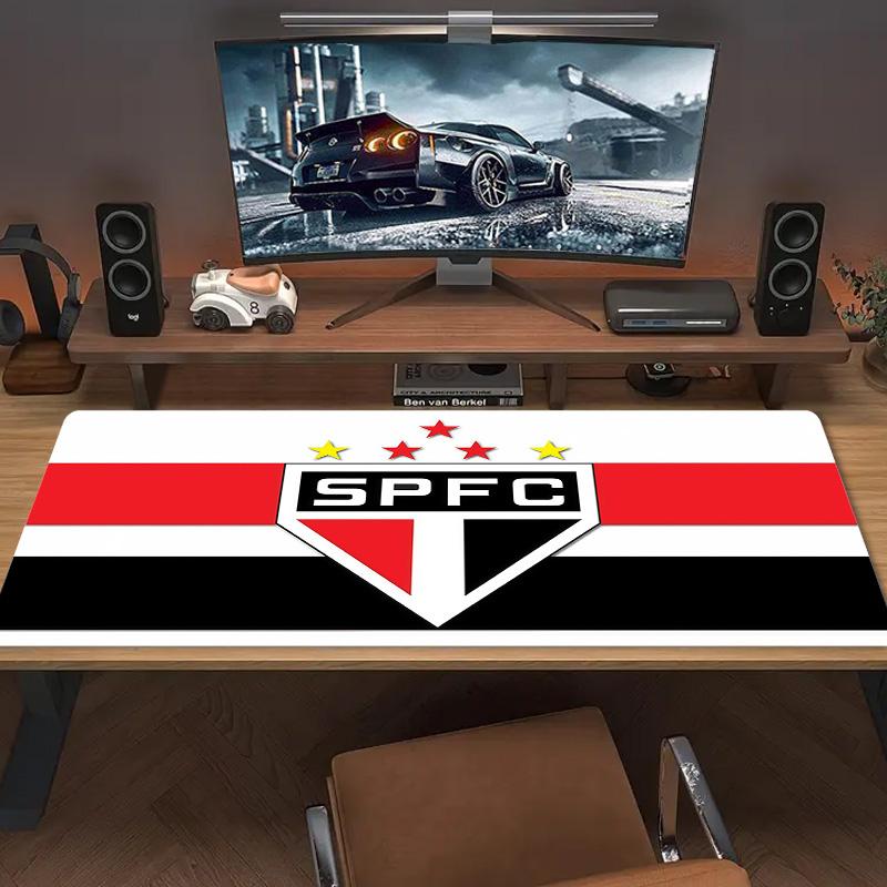 Sao Paulo FC3 Print Cushion Non-slip Laptop Tablet Big Mousepad XXL Mat Mini PC Playmat With Lock edge