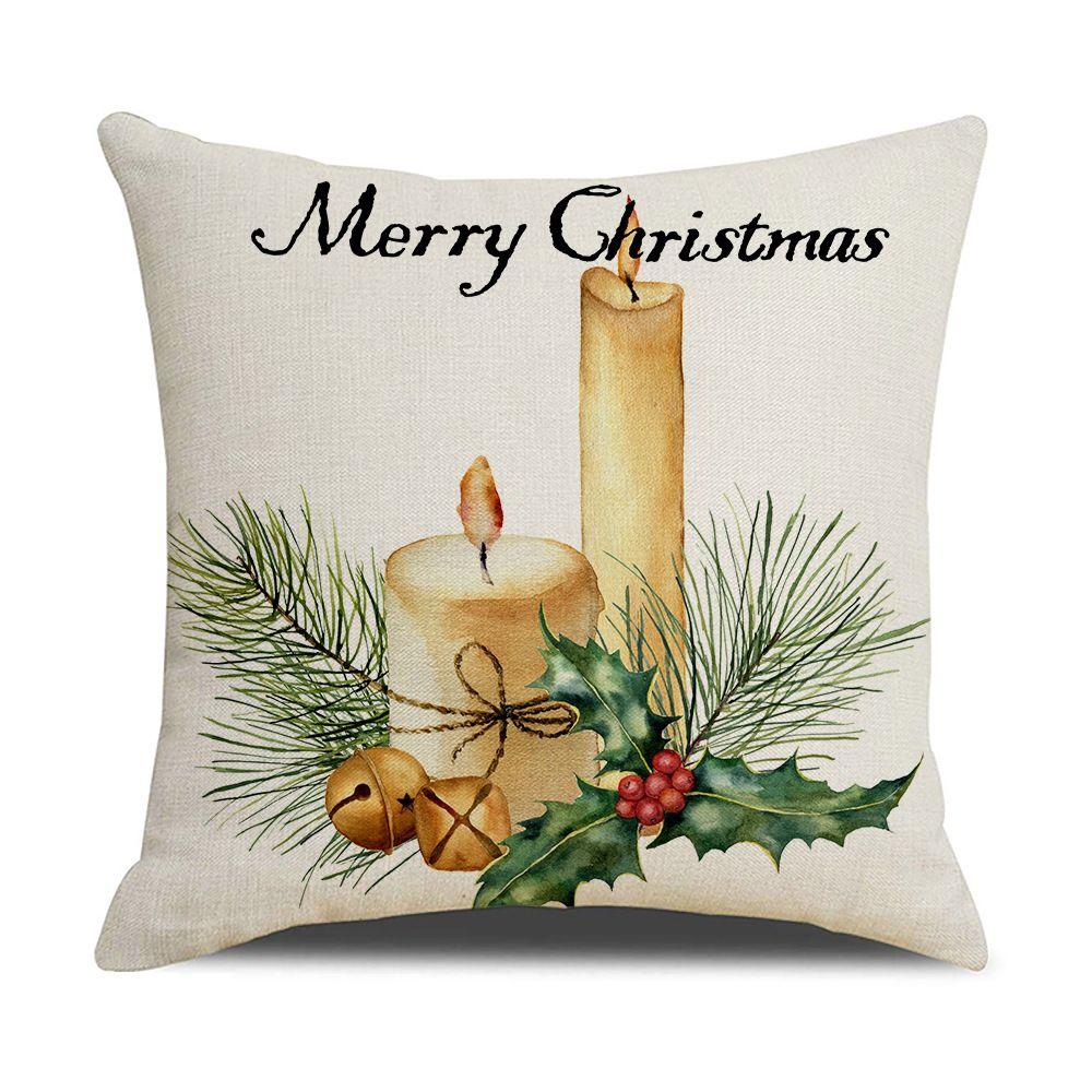 Christmas Gift Home Decorations Cartoon Cushion Cover Pillow Cover Christmas Pillowcase Polyester