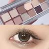 12-colour Eyeshadow Palette Fine Flash Broken Diamonds Cement Palette Earthy Colours Daily Versatile Waterproof Affordable