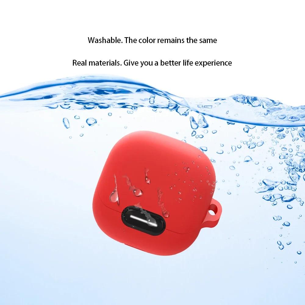 For Anker Soundcore Liberty 4 NC Case Solid Color Silicone Shockproof Bluetooth Earphone Cover Liberty 4NC Headphone Box Fundas