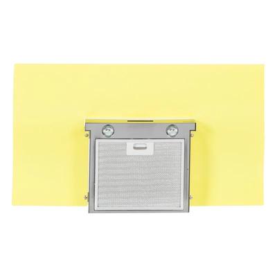Edesa - Sport-deco - Silver Et Jaune - Hotte Murale Design 430 M³/h - Classe A+ - 210 W