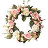 35cm Flower Rose Merry Christmas Garland Wreath Home Party Door Hanging Decor