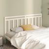 VidaXL Headboard White 206x4x100 Cm Solid Pine Wood 817811