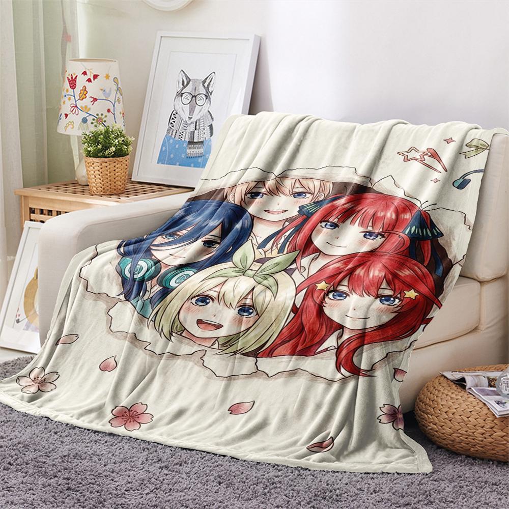1Pc The Quintessential Print Flannel Blanket, High quality Comfortable for All Seasons, Home Decor, Warmth and Comfort, Perfect for Christmas Gifts