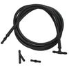 2M Windshield Wiper Washer Spray Hoses W/ Connectors TY For Nozzle Pump Black