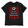1984 Оруэлл Классическая футболка футболки графические футболки футболка с коротким рукавом футболка на заказ корейская мода мужские высокие футболки