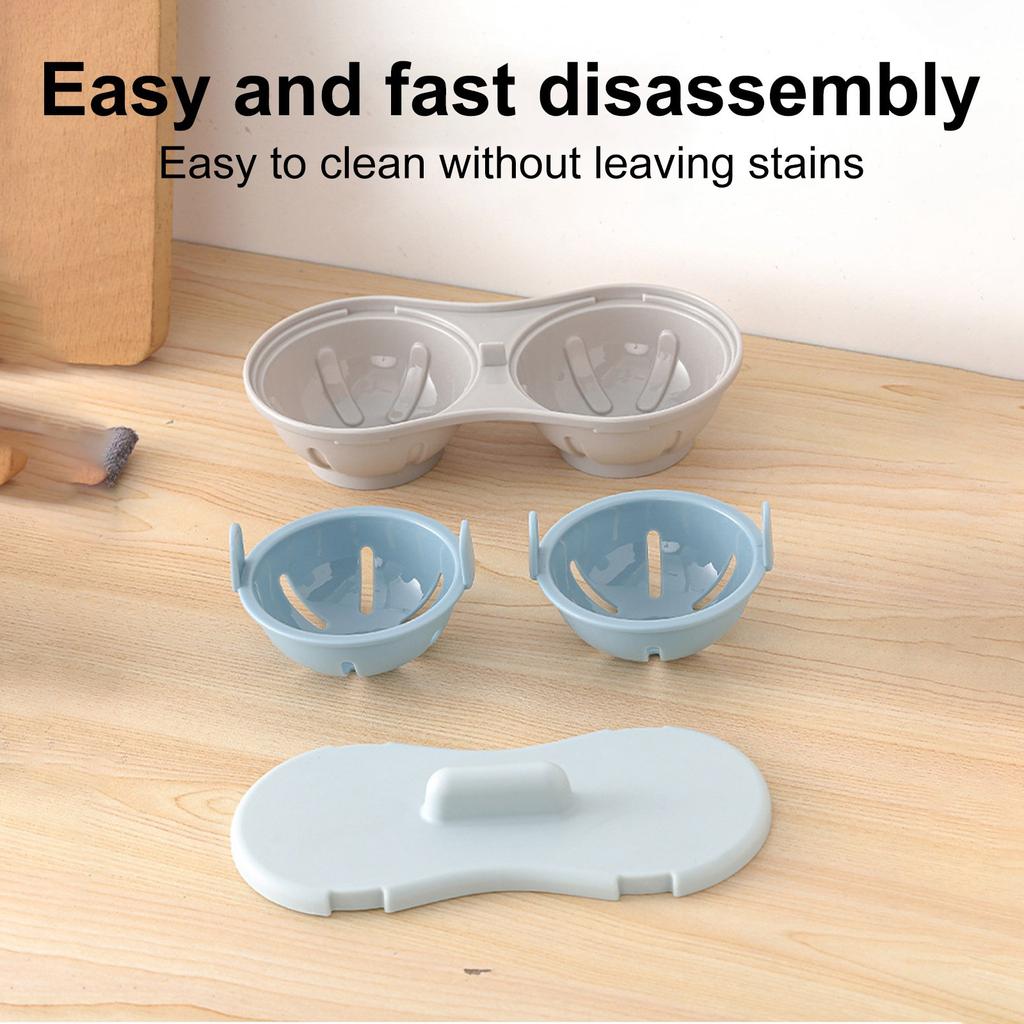 Microwave Multi-Function Egg Steamer – Creative Water Poached Egg Poacher, High-Temperature Plastic Kitchen Tool For Easy Poaching & Steaming Eggs