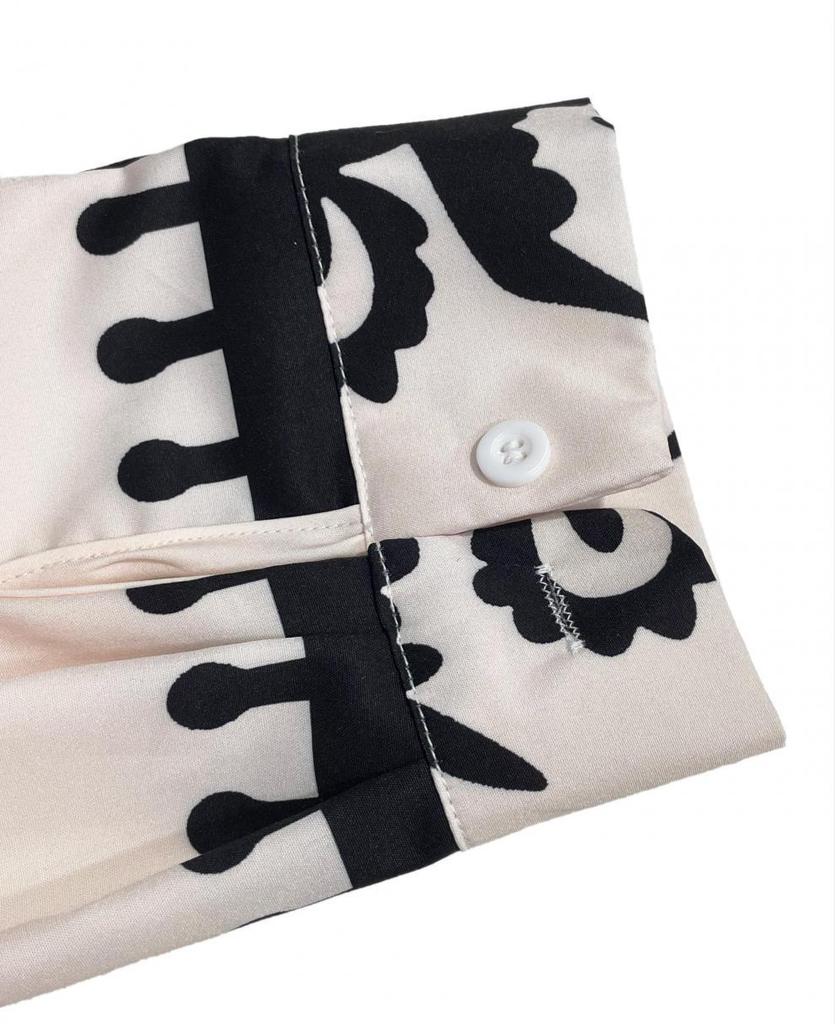 Платье с принтом, шнуровкой и длинными рукавами, осень-зима 2025, европейский и американский стиль