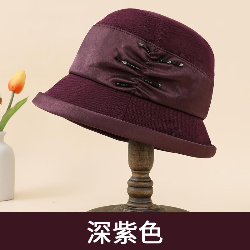 Рыбацкая шляпа для среднего и пожилого возраста Детская теплая на осень и зиму Элегантный темперамент Мамина шляпа-панама Универсальная шляпа-топ, подчеркивающая лицо