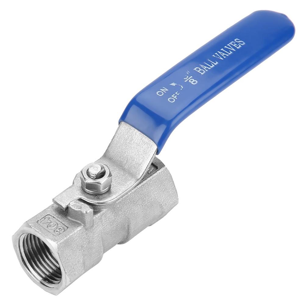 Female To Female Thread Ball Valve Stainless Steel 304 Handle Switch (1"BSP)