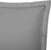 Taie D'oreiller - 63 X 63 Cm - Coton - Gris - Uni
