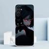 Милый чехол для телефона с черным котенком для девочек из аниме для Samsung Galaxy A17 A37 A57 A16 A15 A14 A13 A56 A55 A54 A53 A36 A35 A34 A33 A26 A25 A24