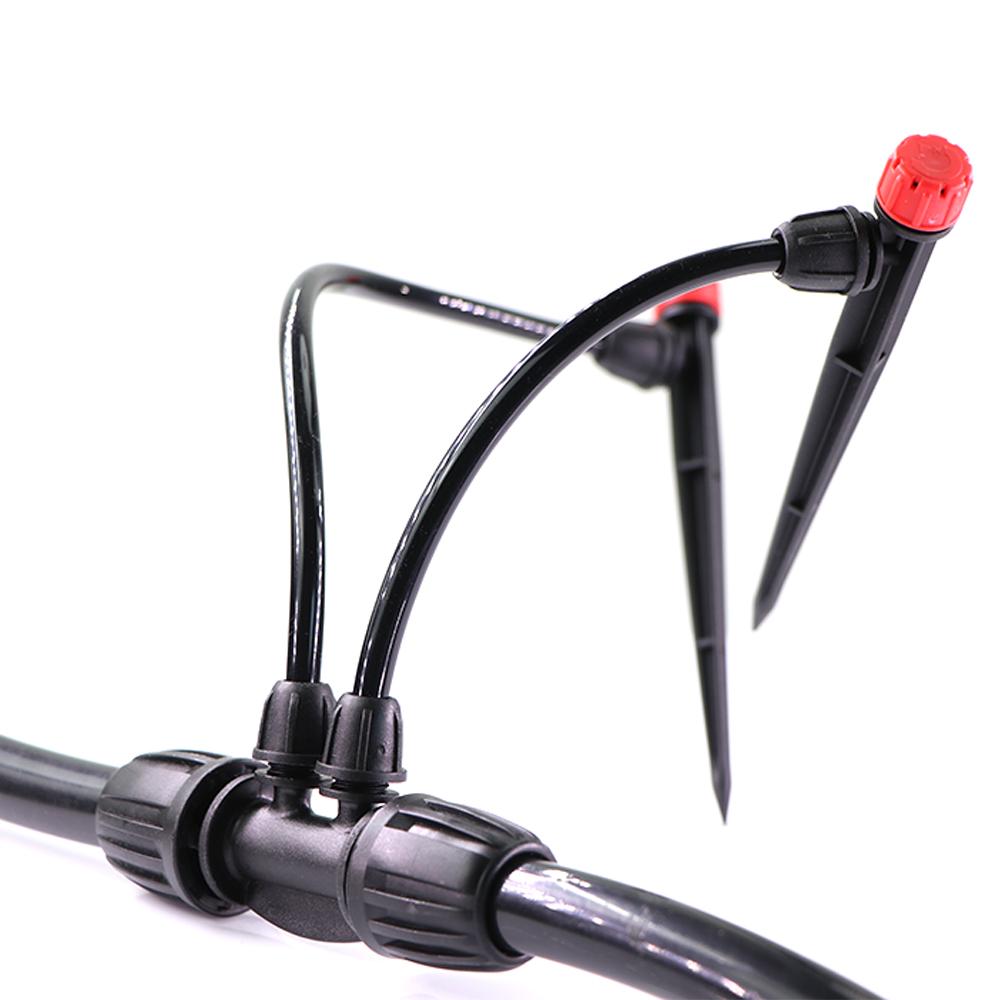 5/20PCS Garden 1/2" Watering Hose Connector with Lock Cap 3/4/6Way 16mm to 4/7mm Hose Joint Tee Dri Irrigation Tubeing Fittings