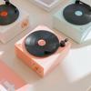 Портативный виниловый Bluetooth-динамик, беспроводной ретро-мини стерео проигрыватель пластинок, многофункциональная поворотная звуковая коробка