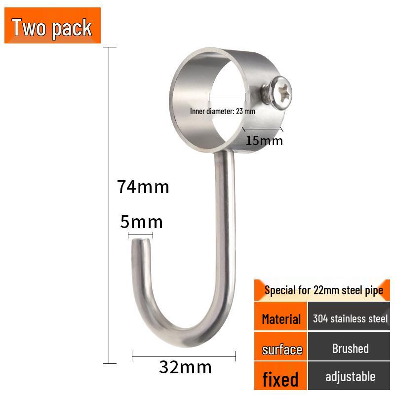 304 Stainless Steel Ceiling Mount Clothes Drying Rack with Flange Base for Cabinets and Balconies