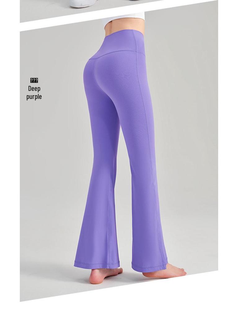 Молодежные брюки для йоги NS Nude Feeling с высокой талией и расклешенным низом для женщин – Подтягивающие бедра, плотно облегающие, идеально подходят для фитнеса и йоги