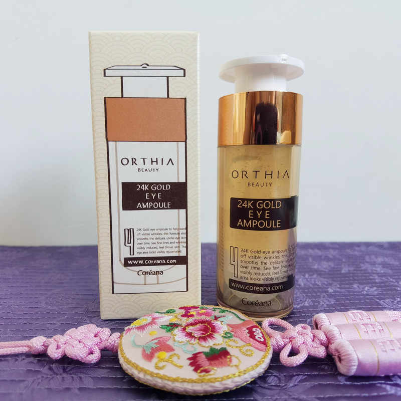 Coreana Orthia 24K Gold Eye Ampoule - 30 мл, Антивозрастной, Kbeauty, Корейская косметика, образец