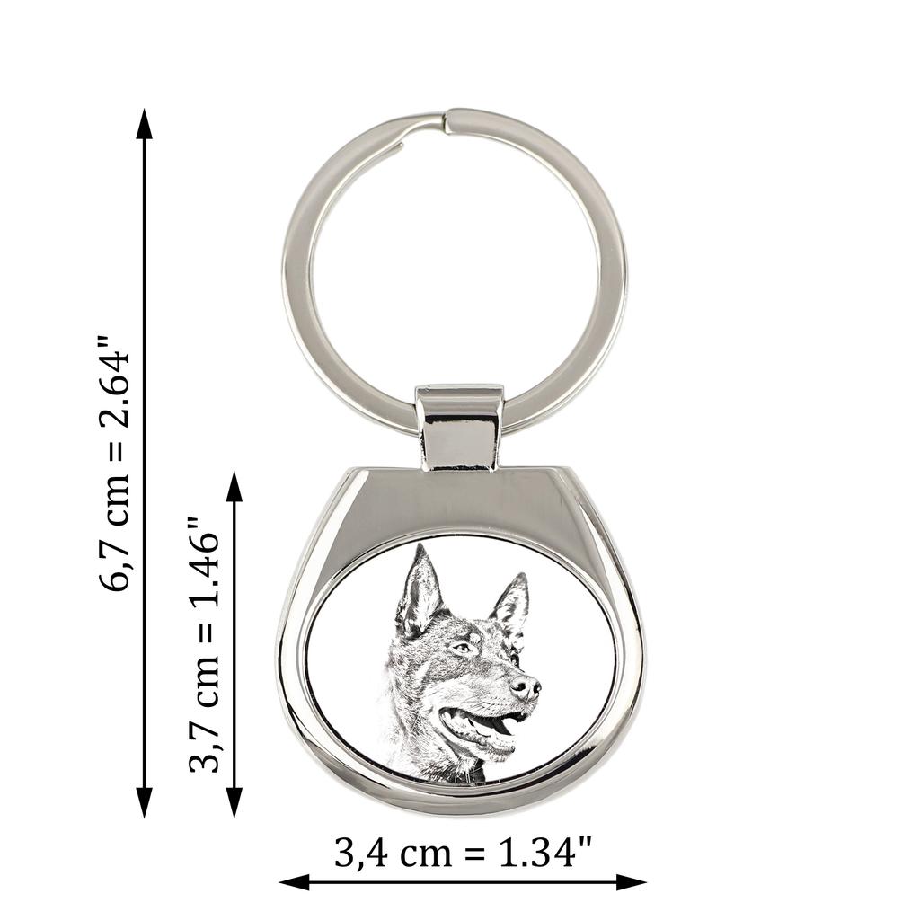 Australian Kelpie, Barb, Farmer Dog – Keychain with a dog, keychain with a print | Art-Dog