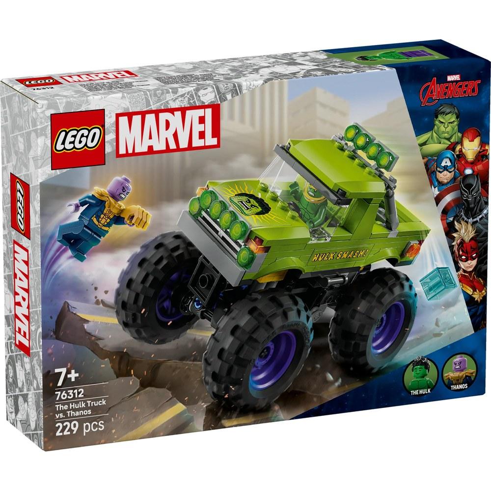 LEGO Marvel Грузовик Халка против Таноса 76312 Игрушка для мальчиков и девочек