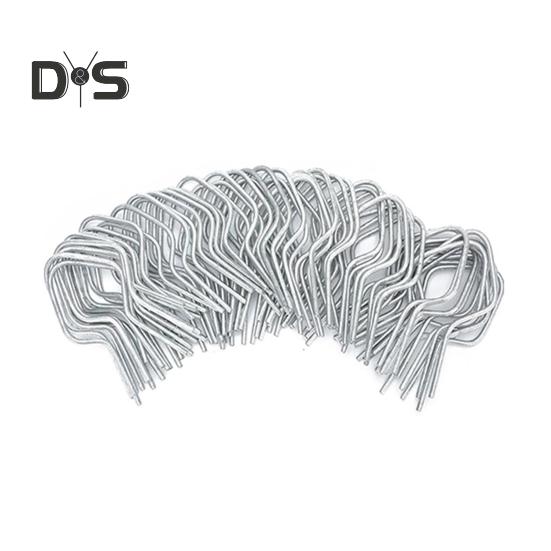 100 шт. оцинкованных зажимов для проволоки для забора, простая установка, надежные металлические зажимы для столбов забора для любителей делать все своими руками