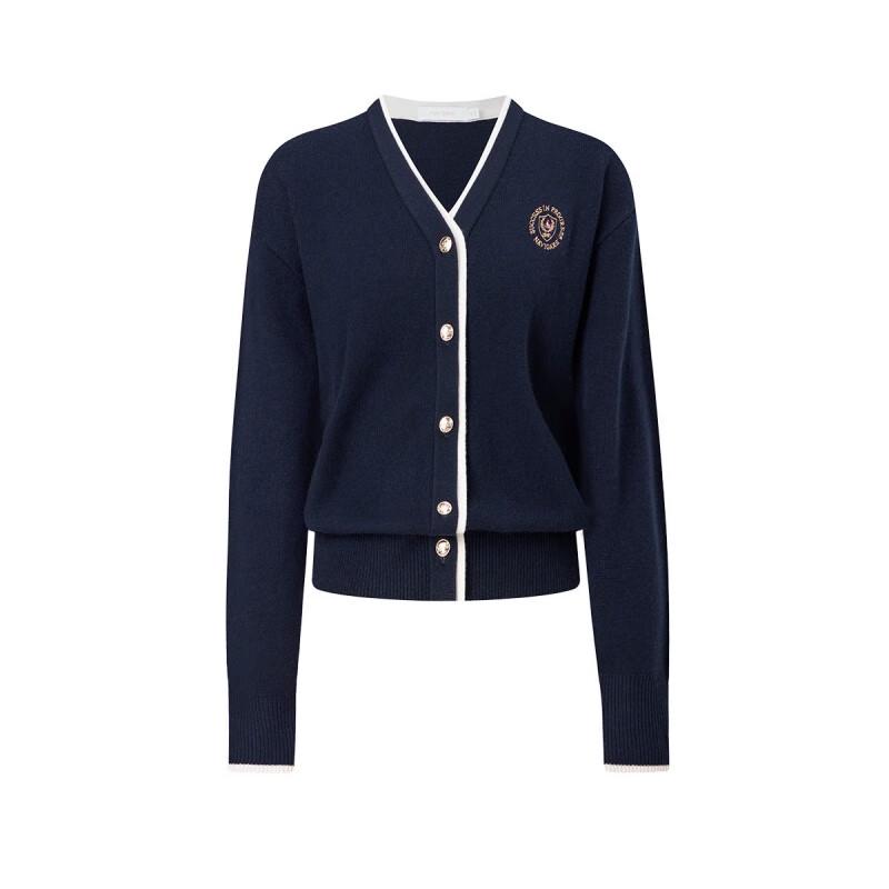 Navigare Women's 100% Wool V-Neck Cardigan Sweater