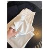 Summer Loose High Waist Wide Leg Pants for Short Women Washed High Waist Casual Straight-leg Pants Work Pants