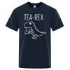 Men's and Women's T-shirts with Fun Dinosaur Prints, Fashionable and Simple Casual T-shirts, High-quality Street Wear