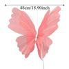 48 см Большая Имитация Бабочки Полый Дизайн 3D Эффект Подвесная Бабочка Материал: Марля Большой Размер 3D Бабочка Декор для Торгового Центра