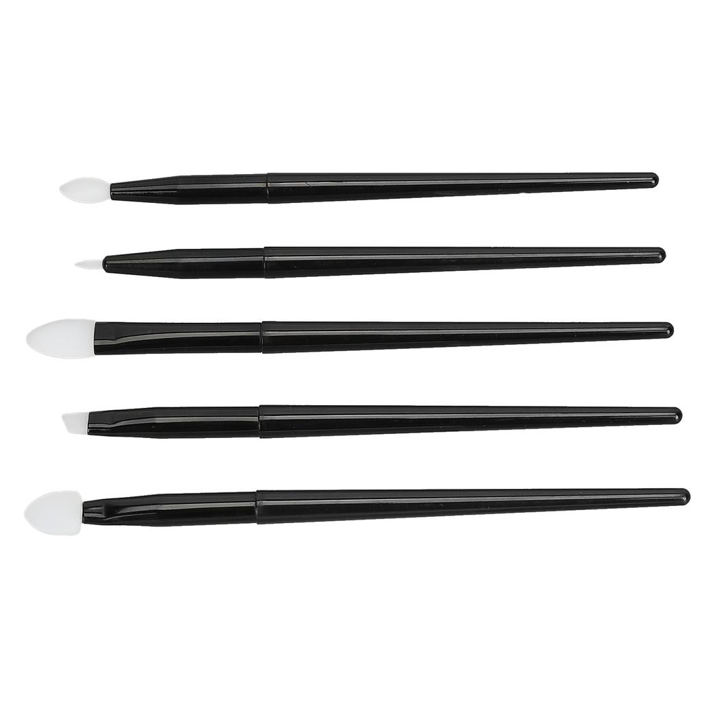Pieces Silicone Brushes Eye Shadow Eyebrows Lip Brush Set Portable Handle Reusable Makeup