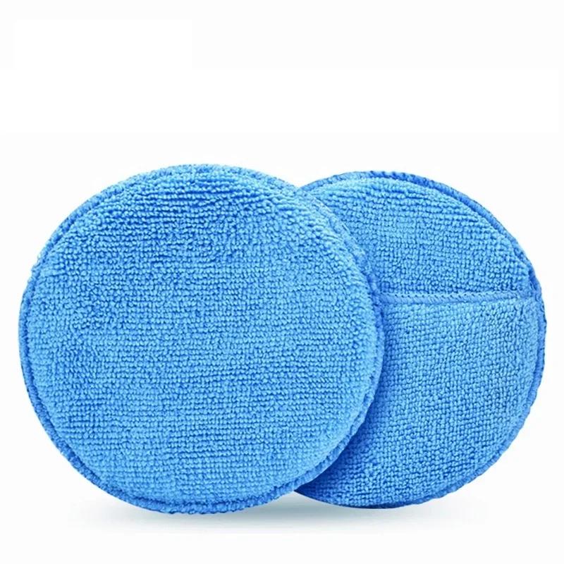 1-10Pcs Waxing Sponge Car Applicator Cleaning Polish Pad Foam Sponge Microfiber Waxing Cleaning Sponge Clean Washing Tools