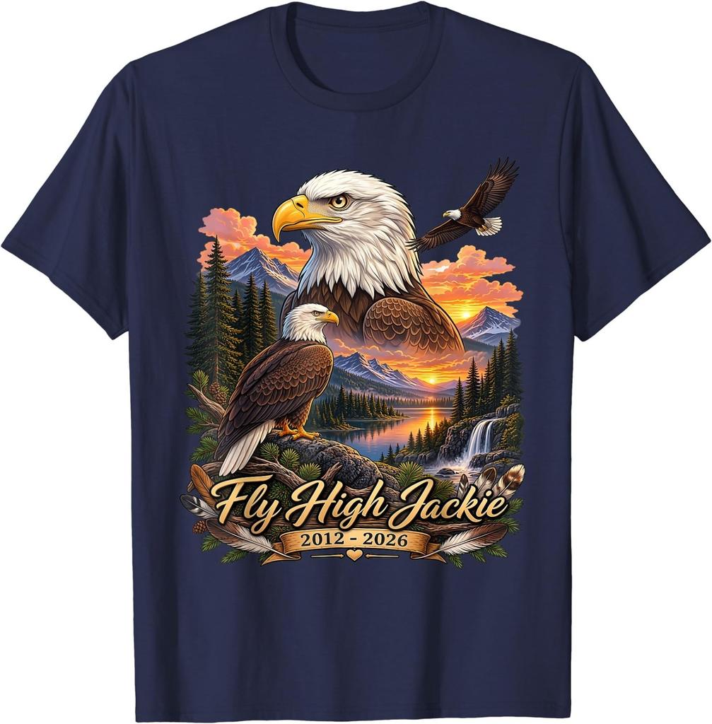 Fly Free Jackie Big Bear Bald Eagle Memorial T-Shirt
