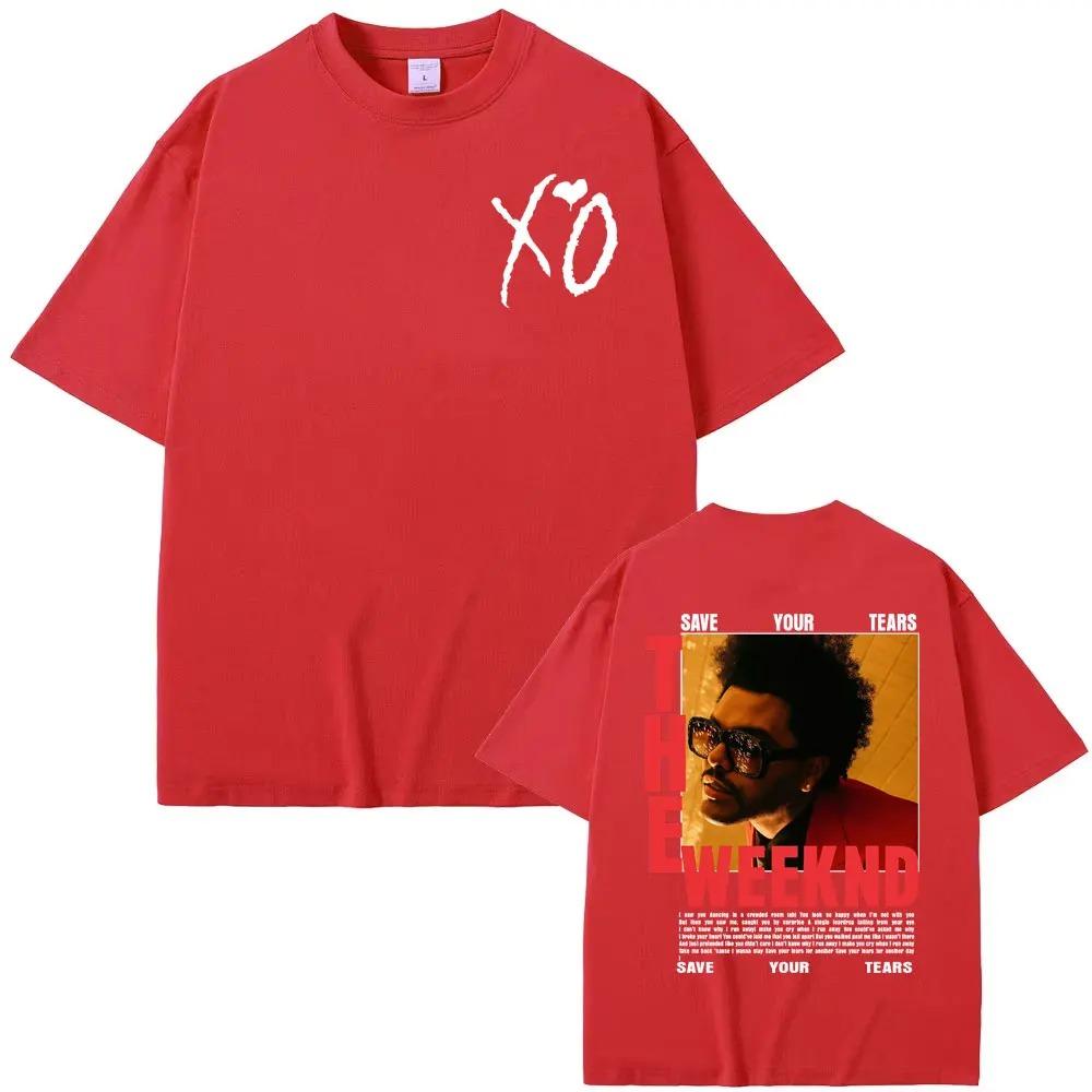 RB Поп-певец The Weeknd After Hours Til Dawn Европа 2026 Графическая футболка Унисекс Винтажный стиль Харадзюку Топ с коротким рукавом