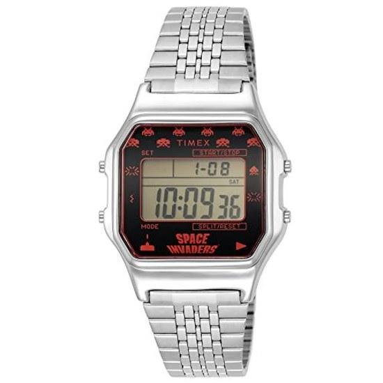 Наручные часы TIMEX Коллаборация Space Invaders TW2V30000 Серебристые
