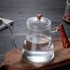 600ml Glass Coffee Pot With Wooden Handle Goose Beak Kettles Gooseneck Kettle Hand Drip Kettle Accessories Teapot Accessories