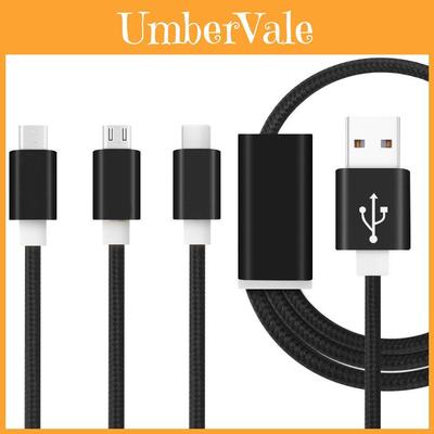 Кабель-зарядник USB 3-в-1 Micro Typec для синхронизации данных для iPhone 5 6 Android 7plus
