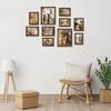 Giftgarden Рамки для фотографий, Рамки для открыток/2L/6-дюймовых фотографий, Рамки для сертификатов, Настенные, с подставкой, Набор из 10 шт., Коричневые