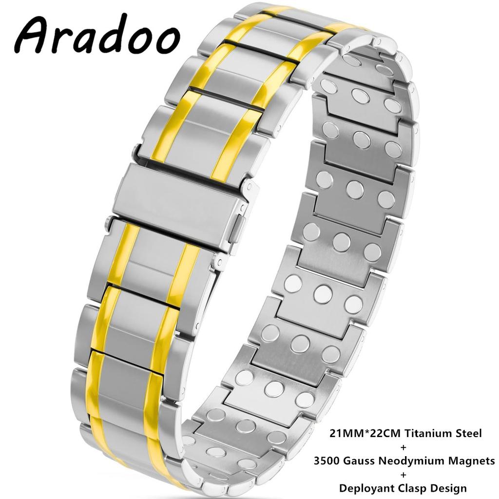 Premium Pure Copper Bracelet for Men with Deployant Clasp Design Wristband Jewelry Gifts