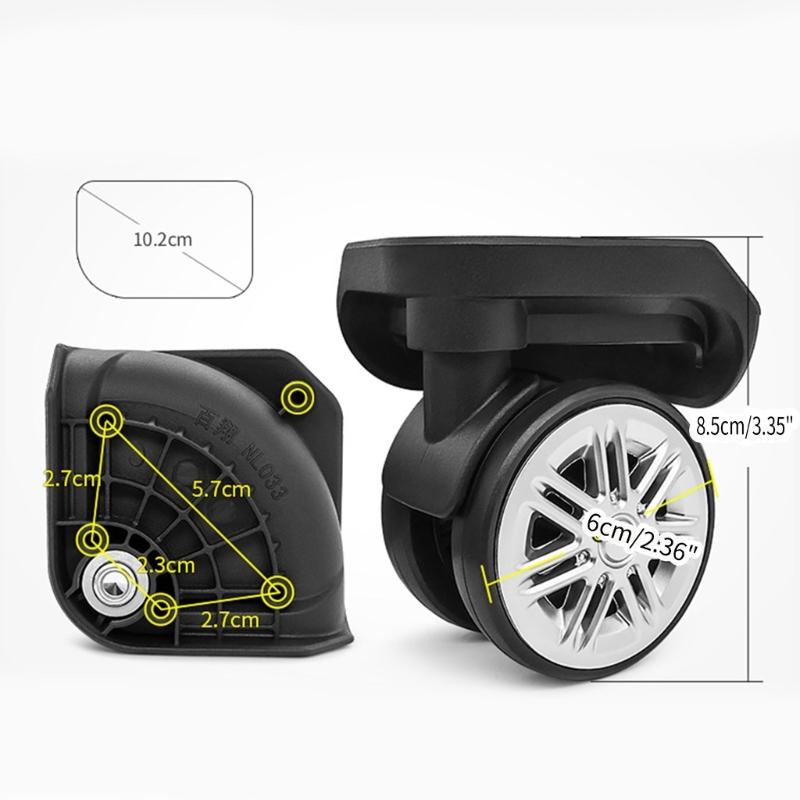Прочные запасные колеса для багажа, отремонтируйте свой чемодан с помощью плавно вращающихся на 360° деталей и аксессуаров